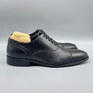 Cole Haan Shoes Mens 10 Black Cap Toe Oxford Dress Leather Formal Lace Up